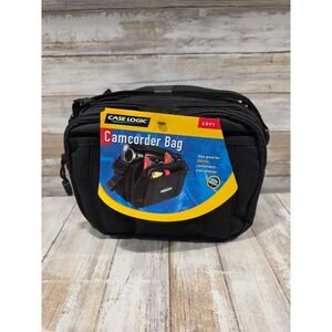 Case Logic CBV1 Camcorder Bag Black Digital Camera Case Padded Adjustable Strap
